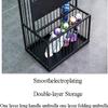 Metal Umbrella Stand with Drip Tray for Entryways, Offices, and Cafés view 3