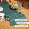 FANSU Solid Velvet Table Runner, Reversible Modern Decor, Dark Pink, 33 x 140 cm view 2