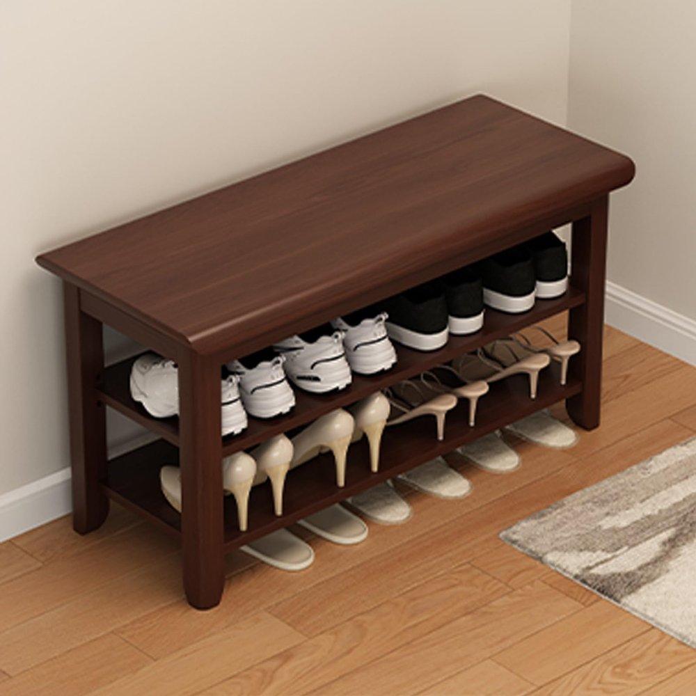 Adjustable Shoe Bench with Seat and Entryway Organizer, Color A
