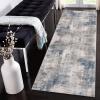 Siunwdiy Gray and Blue Runner Rug, 70 x 140 cm, Non-Slip Short-Pile Polyester view 1