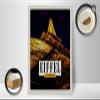 Femer Wooden Sign Travel 12 x 16 in Retro Eiffel Tower Paris view 2