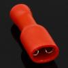 FOPURE 4.8 mm Red Female/Male Electrical Wiring Connectors, Insulated Crimp Spade Terminals view 2