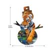ZhaoYuGoods Tiger, Butterfly & Bird Wooden Christmas Ornaments, 4-Piece Set view 4