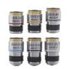 Achromatic Microscope Objective Lenses 4x 10x 20x 40x 60x 100x, 185 mm view 1