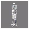 CAFIEDR Rotating Greeting Card Display Stand, White, 45 x 45 x 167 cm view 1