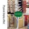 CAFIEDR Rotating Greeting Card Display Stand, White, 45 x 45 x 167 cm view 2