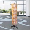CAFIEDR Rotating Greeting Card Display Stand, White, 45 x 45 x 167 cm view 3