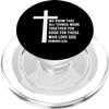 Romans 8:28 God Jesus Religious Quote Christian Salty PopSockets PopGrip for MagSafe view 1