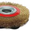 1-Piece 125 mm Wire Brush Polishing Wheel, Round Copper-Coated Stainless Steel Wire Brush for Bench Grinders view 2