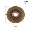 1-Piece 125 mm Wire Brush Polishing Wheel, Round Copper-Coated Stainless Steel Wire Brush for Bench Grinders view 3