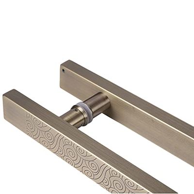 Sliding Barn Door Handle, 16/24/32/47 in, Square, Rectangular, Flat Bar, Double-Sided (47.2 in L | 31.5 in C-C)