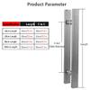 Sliding Barn Door Handle, 16/24/32/47 in, Square, Rectangular, Flat Bar, Double-Sided (47.2 in L | 31.5 in C-C) view 3