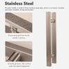 Sliding Barn Door Handle, 16/24/32/47 in, Square, Rectangular, Flat Bar, Double-Sided (47.2 in L | 31.5 in C-C) view 4