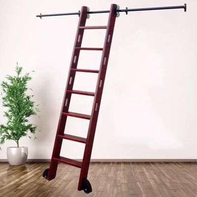 TWHZSAI 3,324-Foot Sliding Ladder Hardware Kit for Libraries, Roller System, 12 ft/366 cm Rail Kit, Ladder Not Included