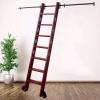 TWHZSAI 3,324-Foot Sliding Ladder Hardware Kit for Libraries, Roller System, 12 ft/366 cm Rail Kit, Ladder Not Included view 1