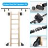 TWHZSAI 3,324-Foot Sliding Ladder Hardware Kit for Libraries, Roller System, 12 ft/366 cm Rail Kit, Ladder Not Included view 2