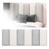 Self-Adhesive Wall Cushions, 3 cm Thick, White and Gray, 10 Pieces view 1