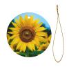 Beautiful Sunflower Ceramic Christmas Ornament, Round Hanging Tree Decoration 2024 view 2