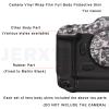 JERXTTON Camera Protective Skin for Canon EOS R7, Scratch-Resistant Vinyl, Wave Gold view 2
