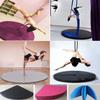 Aerial Hoop Crash Mat for Home Gym, Thick Foldable Round Safety Pad for Dance and Stripper Poles, 1.22 m, Green, 140 x 3 cm view 2