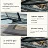 pujindu Aluminum Skylight, Flush-Mount, Tempered Glass, Adjustable Position, 60 x 55 cm view 4