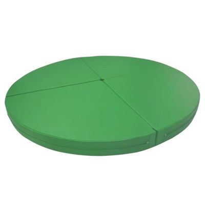 PMTCBQQZ Green Dance Pole Crash Mat, Round, 3 cm/5 cm/10 cm Thick, Foldable, Circular Exercise, Yoga and Safety Cushion for Home or Studio