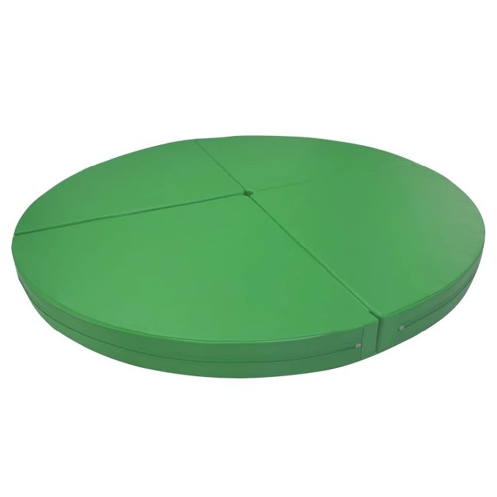 PMTCBQQZ Green Dance Pole Crash Mat, Round, 3 cm/5 cm/10 cm Thick, Foldable, Circular Exercise, Yoga and Safety Cushion for Home or Studio
