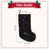 SDEGTHO Christmas Stocking with Gothic Rose Print, 18 in, 1 Pc view 3