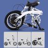 16-Inch 6-Speed Folding Bicycle with Disc Brake, High-Carbon Steel Frame view 2