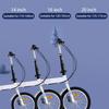 16-Inch 6-Speed Folding Bicycle with Disc Brake, High-Carbon Steel Frame view 4