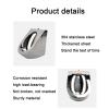 JIPOFAN Men's Wall-Mounted Urinal, Stainless Steel, Package A view 3
