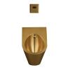 JIPOFAN Gold 304 Stainless Steel Wall-Mounted Men’s Urinal with Automatic Touchless Induction Flush view 1