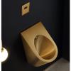 JIPOFAN Gold 304 Stainless Steel Wall-Mounted Men’s Urinal with Automatic Touchless Induction Flush view 2