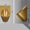 JIPOFAN Gold 304 Stainless Steel Wall-Mounted Men’s Urinal with Automatic Touchless Induction Flush view 4