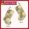 NBHDZENGW Exotic Tropical Pineapple Plush Christmas Stocking, Personalized, Black, One Size view 4