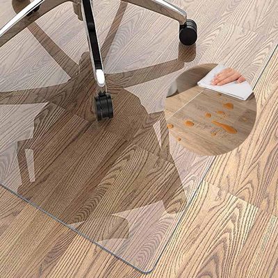 Transparent PVC Chair Mat for Hard Floors, 100 x 130 cm