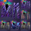RUMAOZIA Men's 2-Piece 1980s Disco Costume Set with Glitter Sequin Blazer and Pants view 2