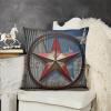 Plush Square Pillow Cover, 12 x 12 in, American Western Texas Star view 3