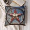 Plush Square Pillow Cover, 12 x 12 in, American Western Texas Star view 4