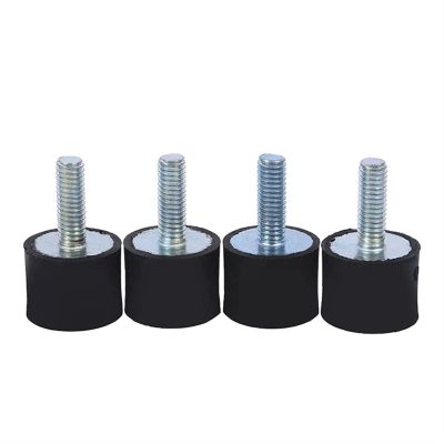MAAPCHP Stud Bushing, 4-Piece Set, M3/M4/M5, Single External Thread, Rubber Shock Absorber and Anti-Vibration Isolator