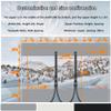 TMGJShd Waterproof Transparent PVC Tarp, 2.2 x 4.4 m, with Grommets and Zipper, Gray, 0.5 mm view 2
