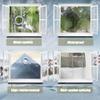 TMGJShd Waterproof Transparent PVC Tarp, 2.2 x 4.4 m, with Grommets and Zipper, Gray, 0.5 mm view 4