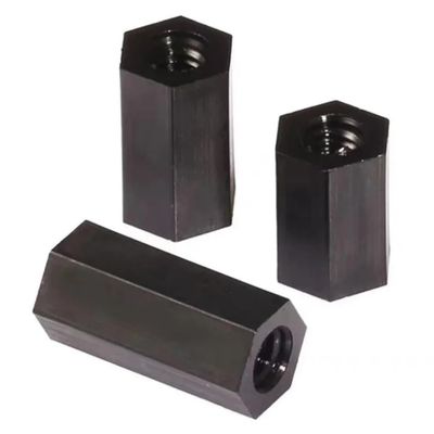 AYYSSM Black Standoff Screws, Hex Nylon Spacers, Flat Head, Double-Pass, 40 mm, M4, 20 pcs