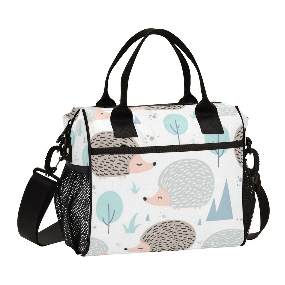 Amoorous Lunch Bag with Cute Cartoon Hedgehog