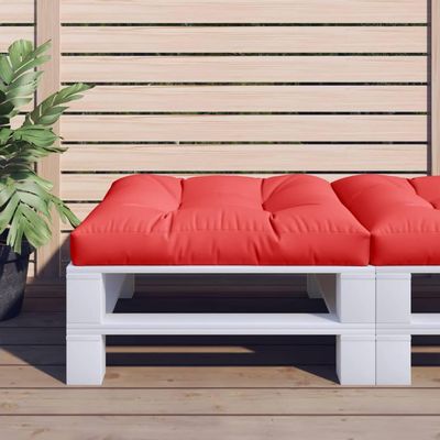 Brokky Red Outdoor Pallet Cushion 80 x 80 x 12 cm