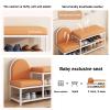 2-in-1 Parent-Child Shoe Bench with Seat, B2, 39.3 x 10.6 in view 4