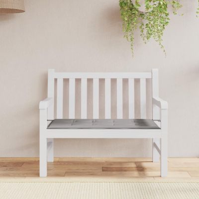 Brokky Gray Garden Bench Cushion, Oxford Fabric, 100 x 50 x 3 cm