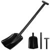 82 cm Metal Snow Shovel, 3-Piece Detachable Design, Adjustable Portable Car Snow Shovel, Large Capacity, Black view 1