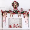 Red and Black Plaid Christmas Ribbon Bows view 3