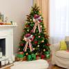 Red and Black Plaid Christmas Ribbon Bows view 4